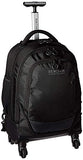 Kenneth Cole Reaction 17" Polyester Dual Compartment 4-Wheel Laptop Backpack, Black