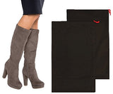 Earthwise Boot Storage Bag Shoe Cover 100% Cotton MADE IN THE USA in Black with Drawstring for storing and protecting boots (Pack of 2)