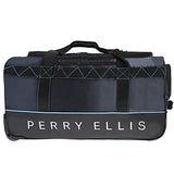 Perry Ellis Men'S Extra Large 35" Rolling A335 Duffel Bag, Navy/Blue, One Size
