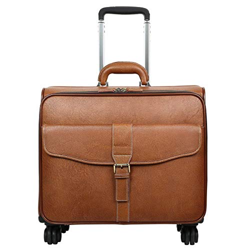 Shop Leathario Leather Rolling Laptop Case Wh – Luggage Factory