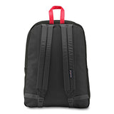 JanSport Exposed Backpack - Black/Fluorescent Red