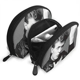 Gltiosr David Bowie Forever Womens Shell Portable Travel Toiletry Bags Clutch Pouch Cosmetic