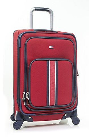 Tommy Hilfiger Signature Solid 20" Expandable Spinner, red