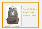Attack On Titan Backpack Anime Laptop Backpack Large Capacity Book Bag Students Anime Fans With Keychain Pendant
