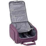 AmazonBasics Underseat Carry-On Rolling Travel Luggage Bag - Purple