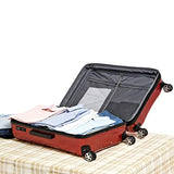 AmazonBasics Oxford Expandable Spinner Luggage Suitcase with TSA Lock - 28 Inch, Red