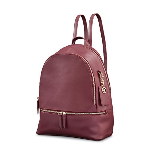 Samsonite Ladies Leather City Backpack Sangria