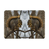 Passport Holder Animal Squirrel Tree Travel Genuine Leather Wallet Cover Case for Womens Mens Kids