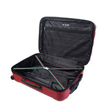 Mia Toro Italy Tosetti Hardside Spinner Carry-on, Red
