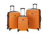 Rockland Luggage Melbourne 3 Piece  Set, Orange, Medium