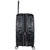 Aimee Kestenberg Women'S 24" Abs Expandable 8-Wheel Upright Checked Luggage, Black