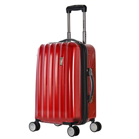 Olympia Titan 3 Piece Expandable Polycarbonate Hard Case Spinner Set, Red, One Size