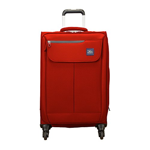 Skyway Mirage 2.0 24-inch 4-Wheel Spinner Luggage, True Red