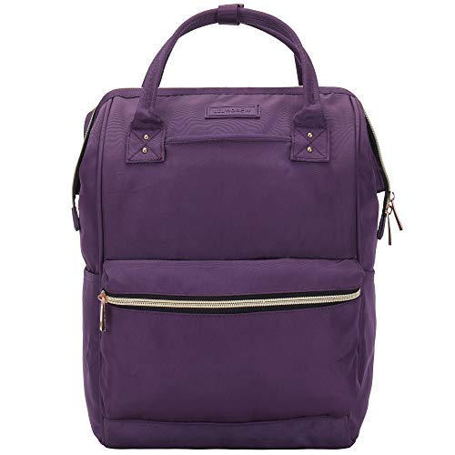 Lily & Drew Casual Travel Daypack School Backpack For Men Women And 14 Inch Laptop Computer, With