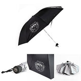 Bosunshine Bts Strong Windproof Compact Travel Folding Umbrella Sunshade , Three Folding, Light