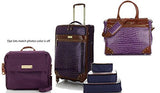 Samantha Brown Weekender Set 25" Wheeled Upright + Crossbody Bag, Plus Extras~Purple