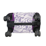 GIOVANIOR Retro Roman Purple Floral Luggage Cover Suitcase Protector Carry On Covers
