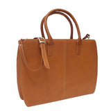 Piel Leather Women'S Portfolio, Saddle, One Size