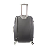 Travelers Polo & Racquet Club Tprc Barnet 3-Piece Expandable Spinner Luggage Set, Silver, One Size