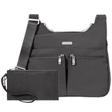 Baggallini Cross Over Crossbody, Charcoal