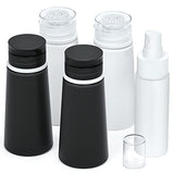 Leak Proof Travel Size Bottles, Valourgo TSA Approved Portable Silicone Containers Plastic Spray Bottle for Travel Size Toiletries Refillable Travel Accessories Handy 5 Pieces Travel Kit (3.4 fl. oz)