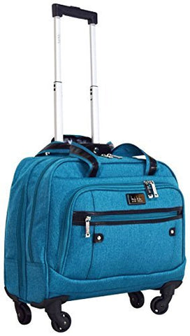 Nicole Miller New York Taylor Carry On Spinner Briefcase (Taylor Teal)