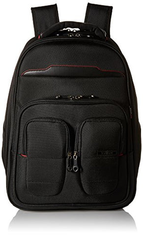 Travelers Polo & Racquet Club Flex-File 19" Checkpoint-Friendly Laptop Backpack, Black