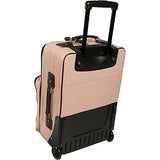 Piel Leather 22 Inch Wheeled Traveler, Saddle, One Size