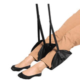 Transser - Airplane Footrest, Portable Adjustable Height and Hammock Separated Design, Prevent Swelling and Soreness, Provides Relaxation and Comfort, US Stock, Shipping From CA. (Black)
