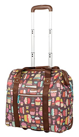 Lily Bloom Design Pattern Carry on Bag Wheeled Cabin Tote (Cupcake)