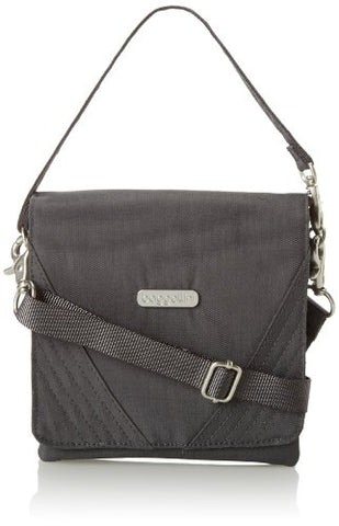 Baggallini Divide Crossbody, Charcoal, One Size