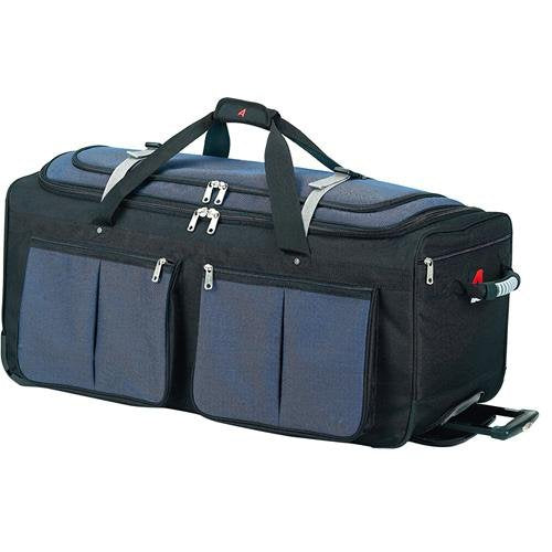 Athalon Luggage 29" 15-Pocket Duffel, Blue/Black