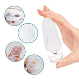 Travel Bottles , Wedama Leakproof Silicone Travel Containers with 6 Pcs TSA Approved Squeezable 3/2oz Travel Bottles & Accessories for Cosmetic Shampoo Conditioner Lotion Soap Liquids Toiletries