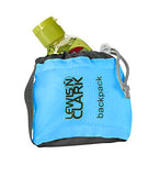 Lewis N Clark Electrolight Multipurpose Packable Lightweight Travel Backpack, Charcoal/Bright Blue,