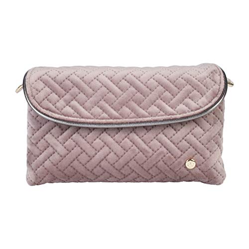 Stephanie Johnson Women's Milan Katie Folding Cosmetic Bag Travel Purse, Dusty Plum, One Size