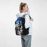 Blue Exorcist-Rin Okumura Backpack Large-Capacity School Bag Laptop Portable Backpack For Travel Office Shopping