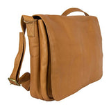 Latico Leathers Heritage Laptop Large Messenger, Authentic Luxury Leather, Designer Fashion, Top