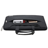MOSISO Laptop Shoulder Bag Compatible 2018 MacBook Air 13 A1932 Retina Display/MacBook Pro 13 A1989 A1706 A1708 USB-C 2018 2017 2016/Surface Pro 6/5/4/3, Briefcase Handbag with Trolley Belt, Black