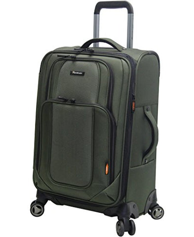 Pathfinder Presidential Carry On 21" Luggage With Spinner Wheels (21In, Olive)