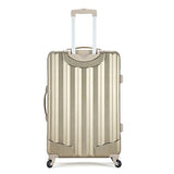 Rockland Luggage 3 Piece Metallic Upright Set, Bronze, Medium
