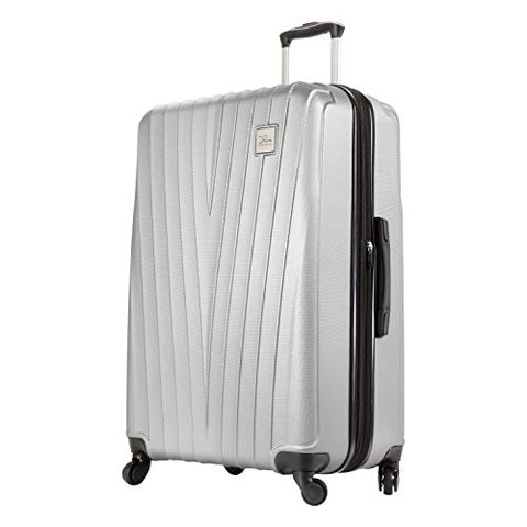 Skyway Epic Hardside 4-Wheel Luggage Spinner Collection (Silver, 28-Inch)
