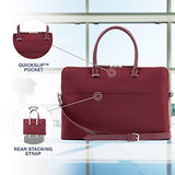 Travelpro Luggage Platinum Elite Women's Briefcase, Bordeaux, One Size