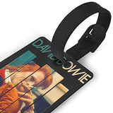 LuckyTagy David Bowie Classic Luggage Tag Initial Bag Tag Suitcase Tag Travel Bag