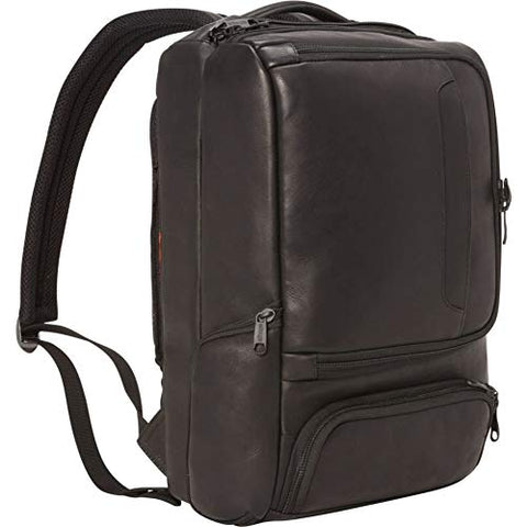 eBags Professional Slim Laptop Backpack - LTD Edition Colombian Leather (Black)