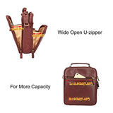 Banuce Small Vintage Full Grain Italian Leather Messenger Bag for Men Tote Satchels Crossbody Bag