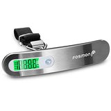Digital Luggage Scale, Fosmon Stainless Steel Backlight Lcd Display Digital Hanging Luggage
