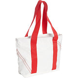 Sailor Bags Mini Tote Bag With Blue Straps, One Size, White/Blue