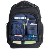 Kenneth Cole Reaction Dual Compartment 17" with USB Laptop Backpack Black One Size