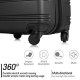 AOUZE Practical 3-Piece Luggage Set, Hard-Sided Luggage with Combination Lock Spacious Storage Space and Fully Lined Interior with Lined Compartments to Keep Your Belongings Organized