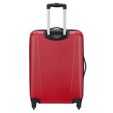 Delsey Luggage Infinitude 25" Checked Hard Case Spinner (Red)